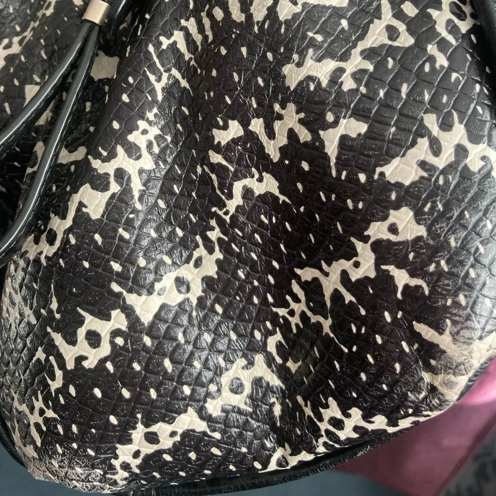 Coach Black Satchel with Piton Trim